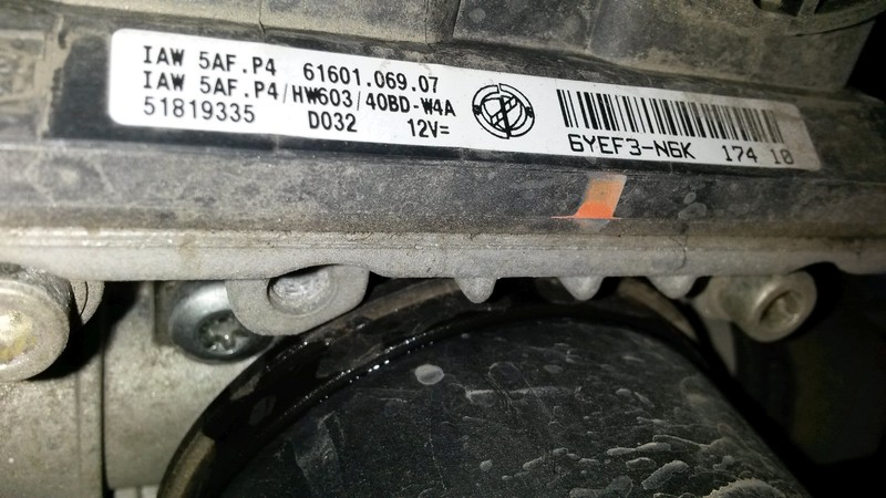 Блок керування системою впорскування 51819335   Fiat Punto, Fiat Punto Classic