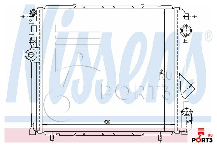 Радіатор Renault 19 1993 р.  1.7 л бензин Рівне