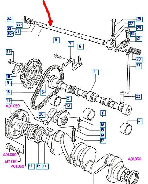 Ось коромысла 6173513   Ford Escort, Ford Fiesta