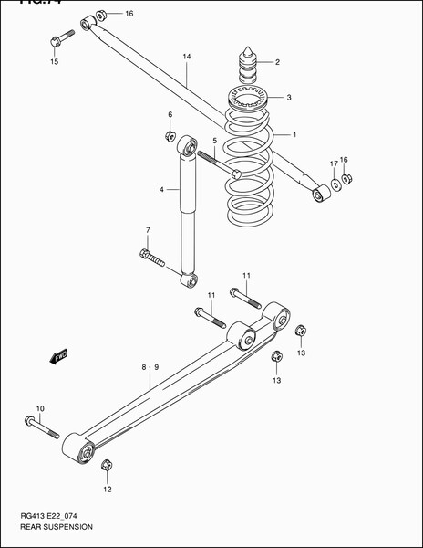 Рычаг подвески Suzuki Ignis  2002 1.3 Бензин Одесса