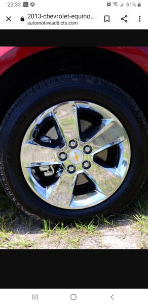 Хром ковпаки р17 Chevrolet Equinox  2010 2.4 Бензин 