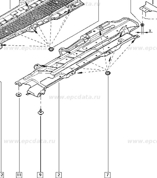 Защита днища кузова Renault Latitude  2011 2.0 Бензин Кривой Рог