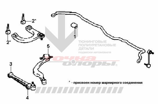 Сайлентблок нижнього важеля Mitsubishi Galant 7  1994 2.0 Бензин Херсон