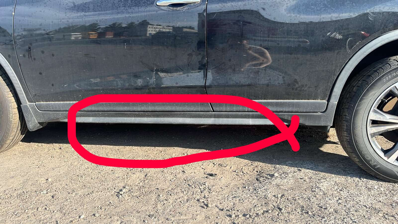 Рестайл накладка порога Nissan Rogue  2019  Бензин 