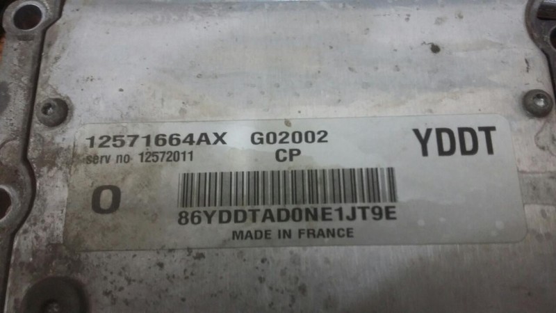 Електронний блок керування двигуном 12571664АХ   Opel Vectra