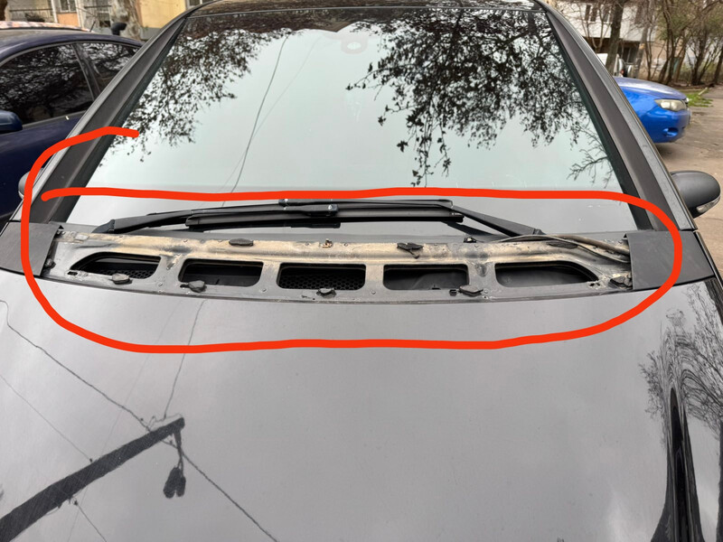 Решетка лобового стекла Mercedes-Benz A-Class W169  2007 хэтчбек 1.5 Бензин Одесса