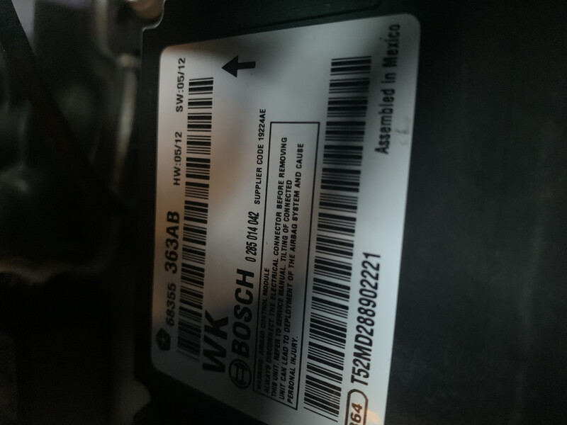 Блок SRS Jeep Grand Cherokee  2019 3.6 Бензин 