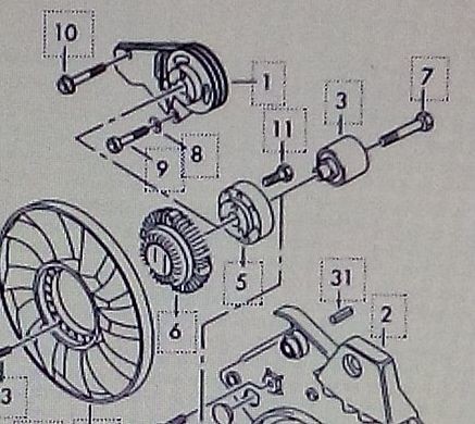 Ролик вентелятора Audi A6 allroad quattro  2001 універсал 2.7 Бензин 