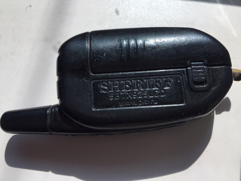 Брелок з дисплеєм до сигналізації sheriff 5 btx 925 lcd Mitsubishi Outlander XL  2008 3.0 Бензин Біла Церква