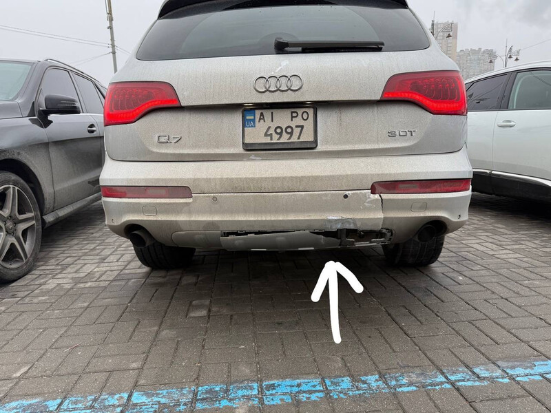 Губа заднего бампера Audi Q7  2013 3.0 Бензин Киев