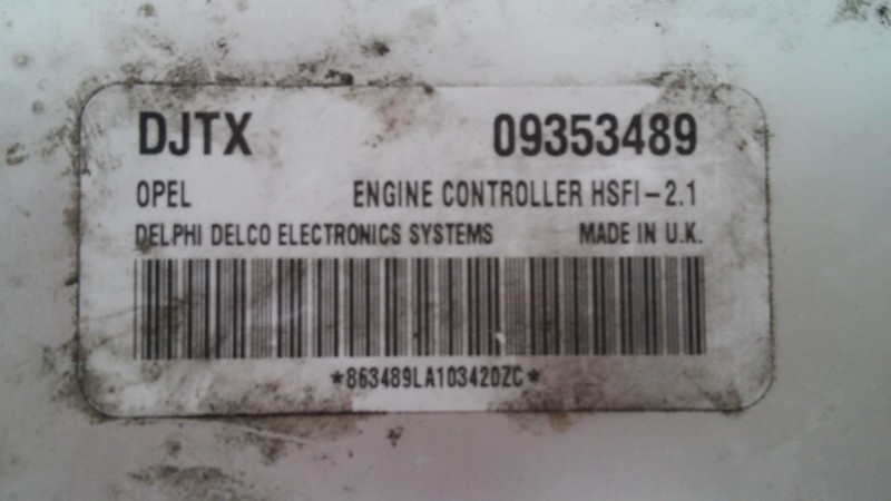 Компьютер DJTX 09353489   Opel Astra