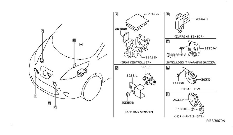 Control unit assy-ipdm, engine room Nissan Leaf  2013 хетчбек  Электро 
