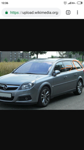 Скло багажника ліве Opel Vectra C  2004 универсал 1.9 Дизель Тернополь