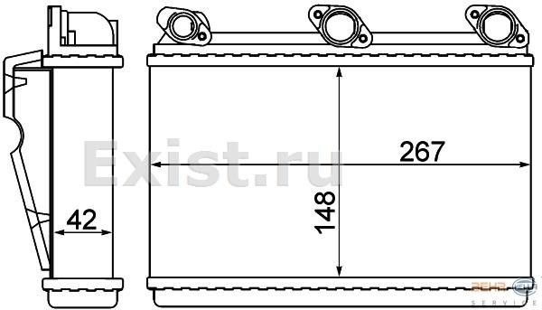 Радиатор отопителя 64118372523   BMW 5 Series, BMW 7 Series