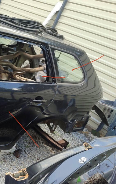 Четверть кузова задняя левая Volkswagen Golf  2008 универсал 1.6 Бензин Умань