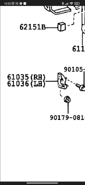 Крепление крыла с передней панелью Toyota Corolla E110  1998 хетчбек 1.3 Бензин 