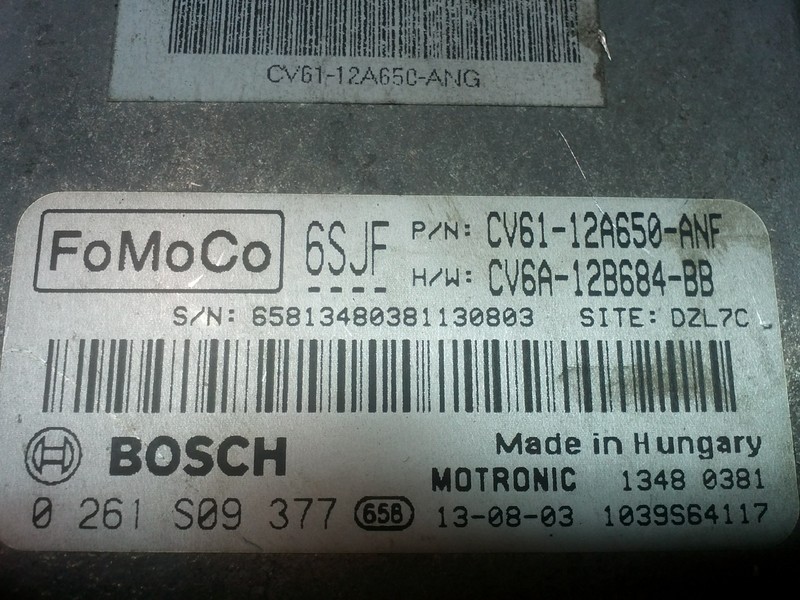 Электронный блок управления двигателем CV61-12A650-ANF   Ford Focus
