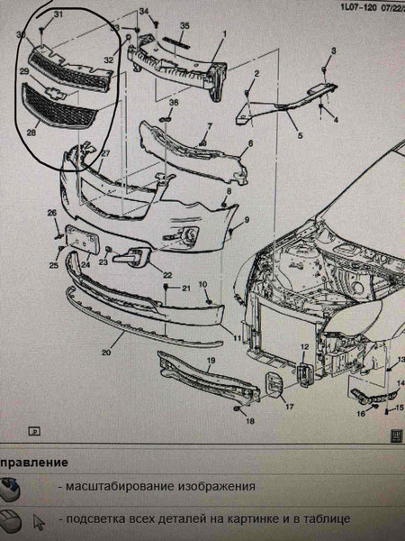 Решітка радіатора 20882352   Chevrolet Equinox