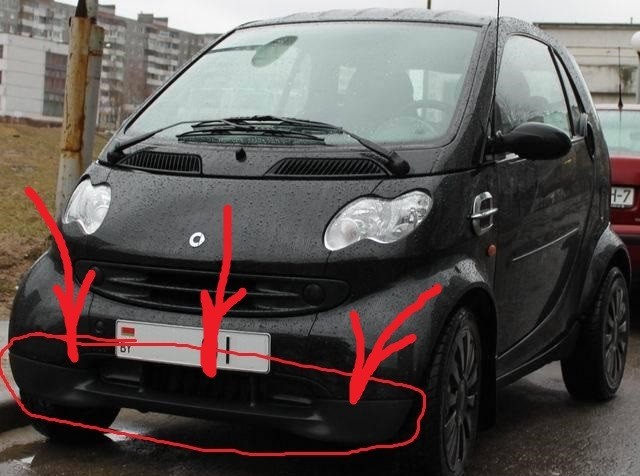 Накладка бампера Smart ForTwo  2002 0.6 Бензин Днепропетровск