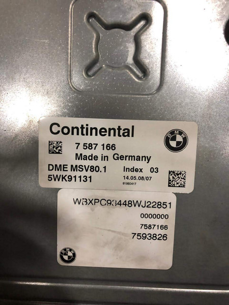 Блок керування двигуном BMW X3 E86  2008 30.0 Бензин 