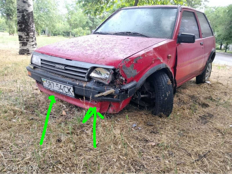 Бампер передний Toyota Starlet  1987 хэтчбек 1.0 Бензин Запорожье