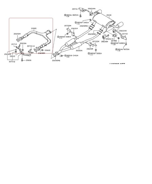 Выхлопная труба с гофрой Infiniti FX 35 2010 3.5 Бензин Киев