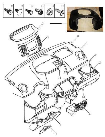 Панель приборов Geely MK 2013 г.  1.5 л бензин Полтава