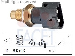 Датчик температуры охлаждающей жидкости Volvo 760  1985 2.4 Дизель Марганец