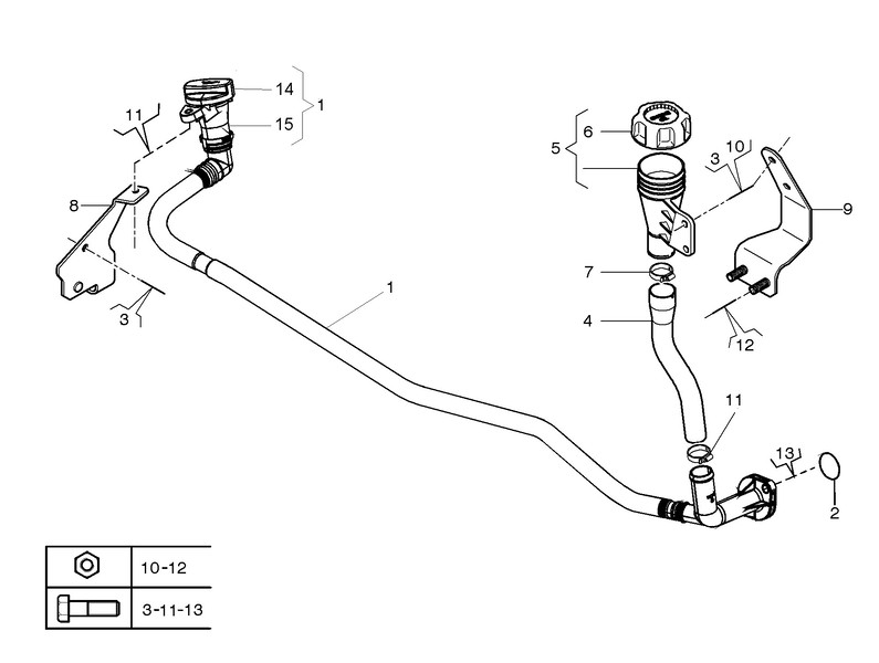 Патрубок системы смазки Renault Midlum  2005 Харків