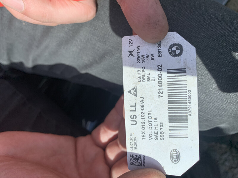 Фара правая led BMW 3 Series F30 2016 г.  2.0 л бензин Ровно