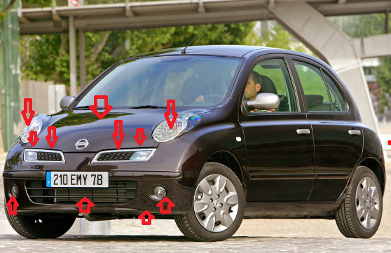 Передок Nissan Micra K12  2007 хэтчбек 1.2 Бензин Киев