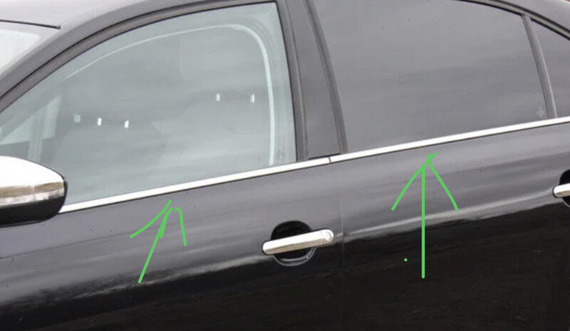 Уплотнитель стекла хром, лев сторона Volkswagen Jetta 6  2013 1.8 Бензин Винница