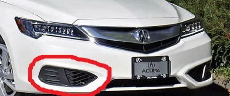 Решетка бампера правая Acura ILX  2017 2.4 Бензин Запорожье