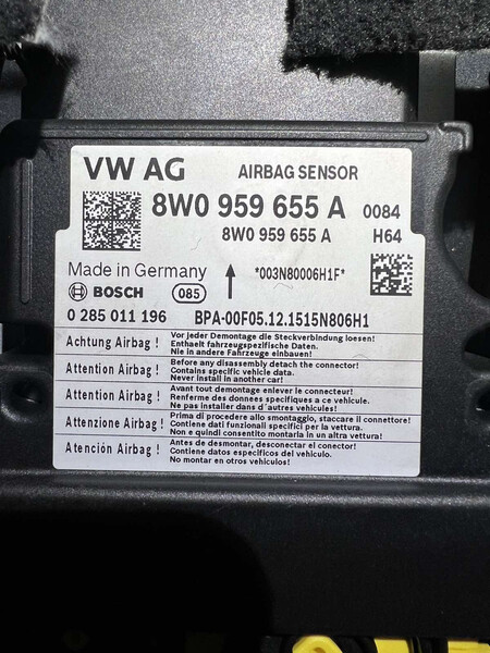 Блок SRS Audi A4 B9  2016 2.0 Бензин Полтава