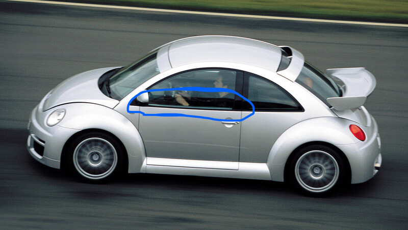Молдинг дверей водія Volkswagen Beetle  2001 купе 1.6 Бензин 