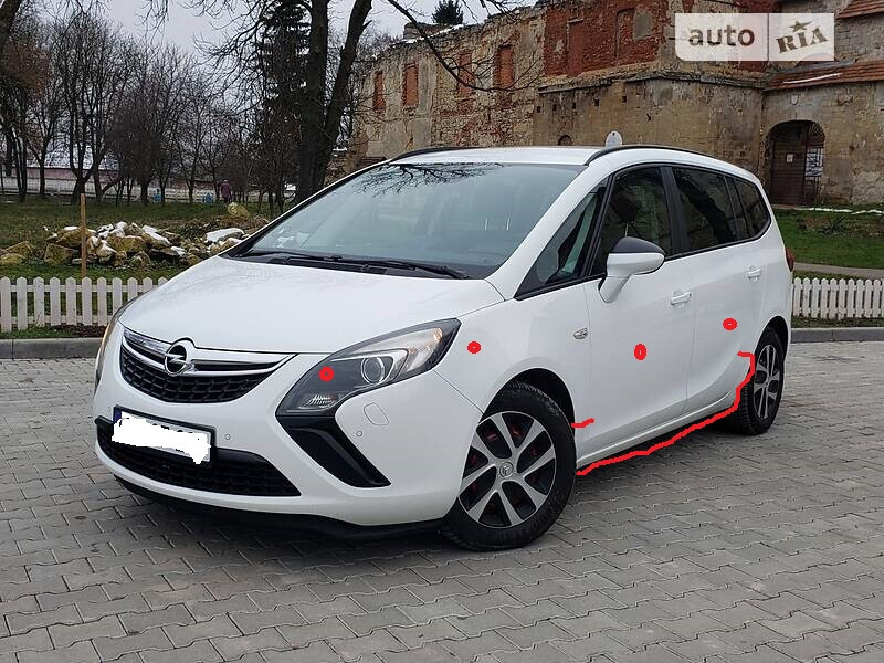 Дверь передняя левая Opel Zafira C Tourer 2014 
