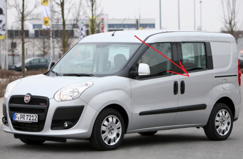 Дверь левая раздвижная левая под стекло Fiat Doblo  2012 универсал 1.4 Бензин Хмельницкий