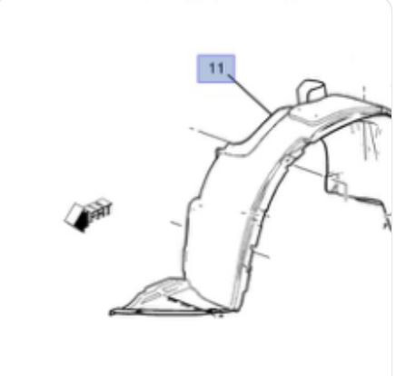 Подкрылок передний Chevrolet Tracker  2013 универсал 18.0 Бензин Полтава