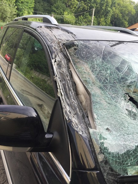 Стойка кузова передняя правая Volkswagen Touareg  2005 2.5 Дизель Тячев