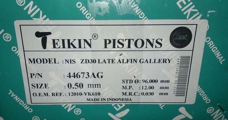 Поршни Nissan Patrol Y61  2005 3.0 Дизель Киев