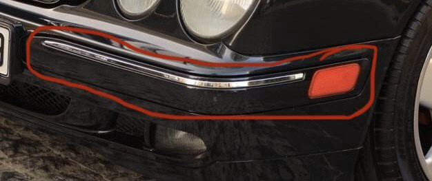 Молдинг w210 перед америка Mercedes-Benz E-Class  2000 Кам'янське