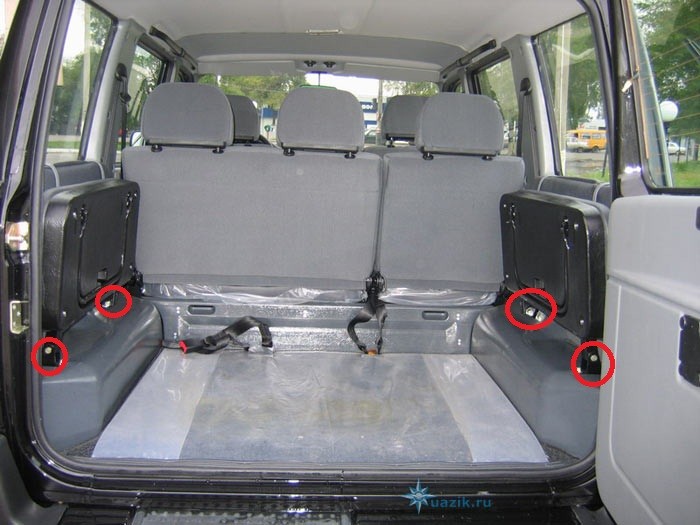 Кранштейны крепления дополнительных сидений УАЗ Патриот  2007 2.7 Бензин Николаев