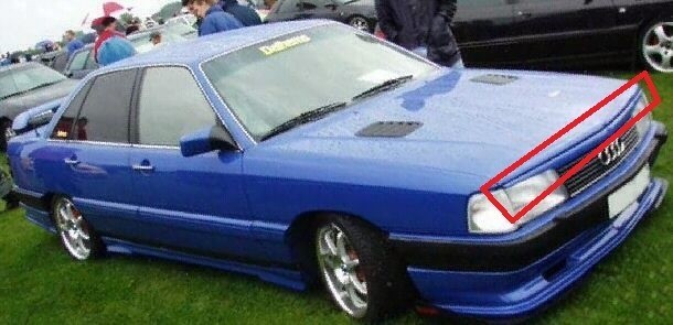 Накладка на решетку Audi 100 C3  1988 1.8 Бензин Никополь