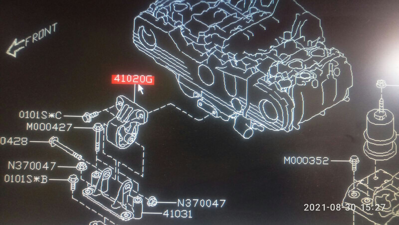 Передня подушка двигуна Subaru Outback  2016 універсал 3.6 Бензин 