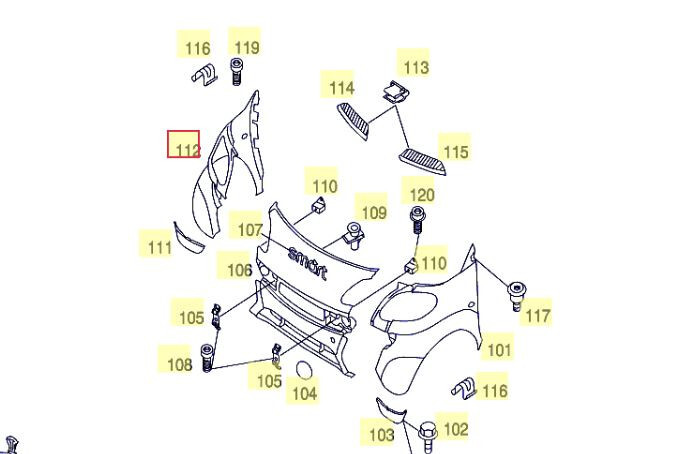 Крыло переднее Smart City  2003 хэтчбек 0.7 Бензин Мукачево