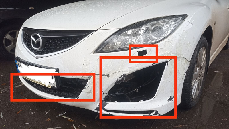 Бампер передний Mazda 6 gh 2011 г.