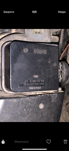 Витратомір повітря Audi 80 B4  1992 2.0 Бензин 