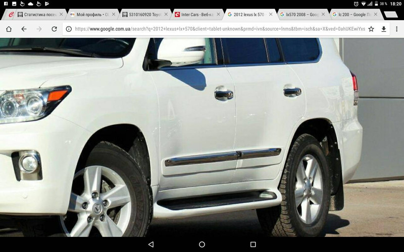 Молдинги дверей Lexus LX  2012 5.7 Бензин 