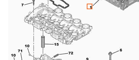 Головка блока цилиндров верхняя часть Citroen Jumpy 2008 р.  1.6 л дизель Черкаси