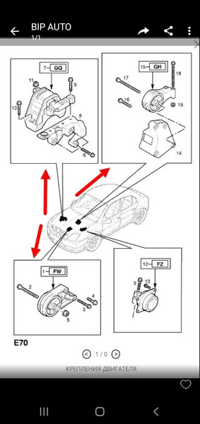 Подушка двигуна права Opel Vectra C  2004 2.0 Дизель Сарни
